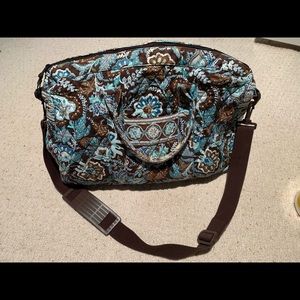 Vera Bradley java blue weekender